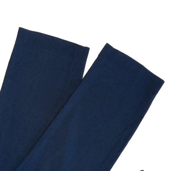Mansur Gavriel Made in Italy Navy blu High Rise crepe Straight pants IT 38 US 2